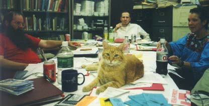 Meeting with the Socialist Party, October 2000. Photo by David McReynolds. 