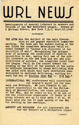 WRL News Number 1, 1945
