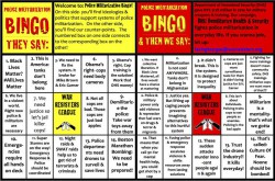 Police Militarization Bingo