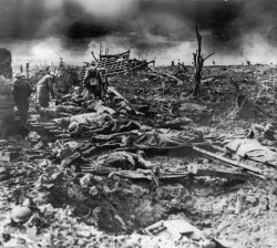 The battle at Passchendaele