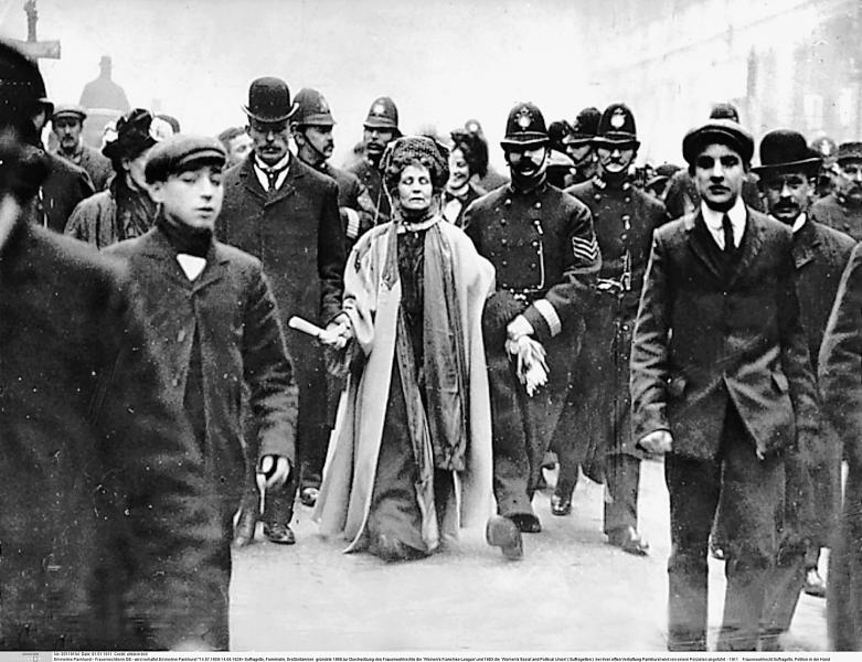 Emmeline Pankhurst arrested