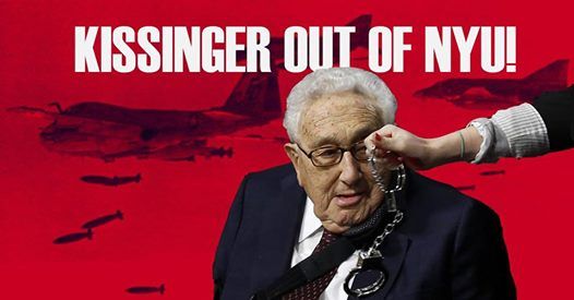 WRL Endorses Call to Reject War Criminal Kissinger from NYU Event