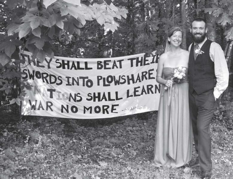 Frida and Patrick at wedding