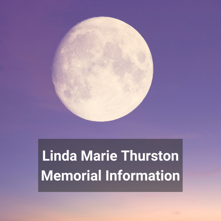 Mourning Linda M. Thurston: Funeral Service Info