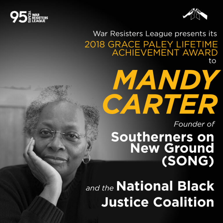 A Message from Movement Elder, Mandy Carter