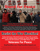 Nonviolent Civil Resistance on March 19th at the White House