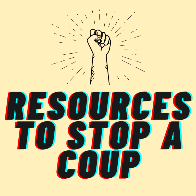 Resources to Stop a Coup