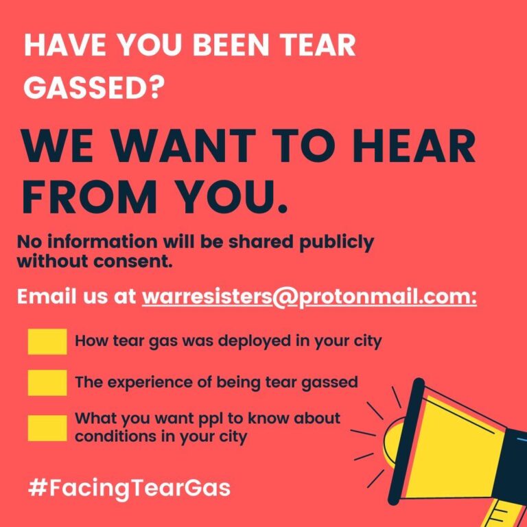 Have you been tear gassed? We want to hear from you.