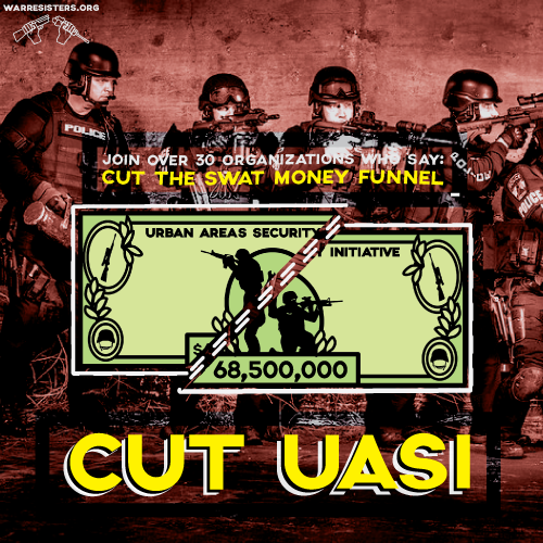 Letter to House Committee on Appropriations: Cut UASI funding!