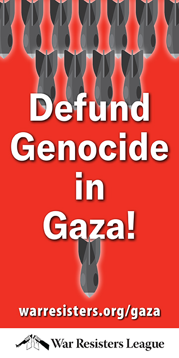 "Defund Genocide in Gaza" (banner design)